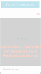 Mobile Screenshot of euroeducation.net